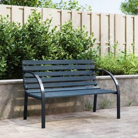 Patio Bench 47.2" Gray Wood