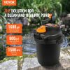 VEVOR Bio Pressure Pond Filter, Up to 1600 Gallons, with 13W UV-C Light, 1580 GPH, Pressurized Biological Pond Filter System Filtration Equipment for