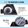 VEVOR Sand Filter Pump for Above Ground Pools, 16-inch, 3500 GPH, 1 HP Swimming Pool Pumps System & Filters Combo Set with 6-Way Multi-Port Valve and