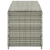 Patio Storage Box Poly Rattan 78.7"x19.6"x23.6" Gray