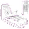 Patio Deck Chair with Footrest Solid Acacia Wood