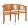 Banana Bench 47.2" Solid Teak Wood