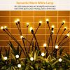 2Pcs Solar Firefly Lights Swaying Decorative Pathway Lamp IP65 Waterproof Landscape Patio Yard Night Light
